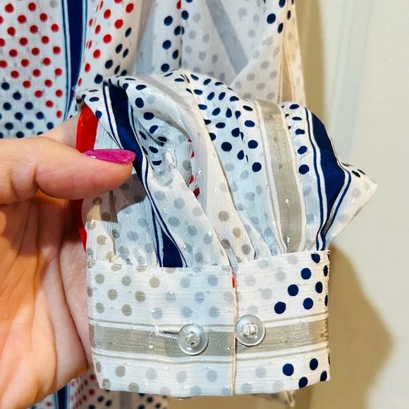 Vintage | Adelaar Polka Dot Striped Shirt - Picture 5 of 6